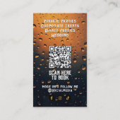 飲料バーテンダープロフェッショナル |ビールの供給業者 名刺 (裏面)