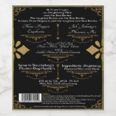 飲料ラベルセットバックTFDW ワインラベル (シングルラベル)