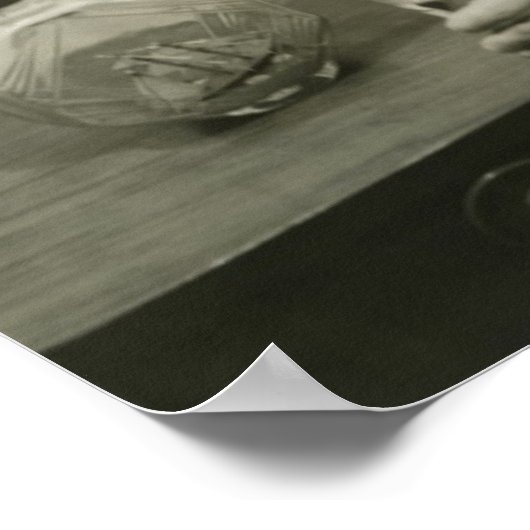 飲料水を飲む人 ポスター (角)