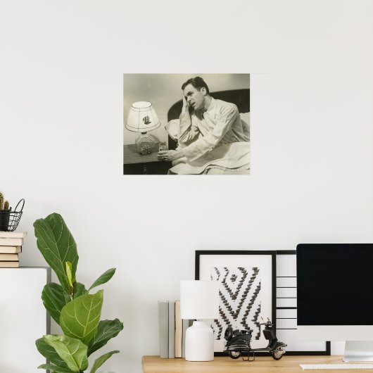 飲料水を飲む人 ポスター (ホームオフィス)