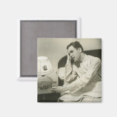 飲料水を飲む人 マグネット (正面/裏面)