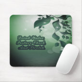 飲料水姿勢チェックストレッチリマインダ離れー マウスパッド (マウス)