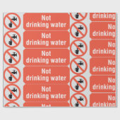 飲料水安全標識 ラッピングペーパー (フラット)