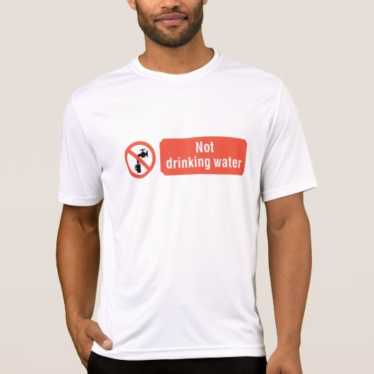 飲料水安全標識 Tシャツ (正面)
