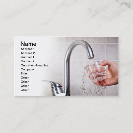 飲料水 名刺 (正面)