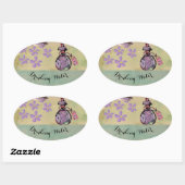 飲料水 楕円形シール (シート)