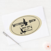 飲料用ラベル – ウィッチズ醸造所 楕円形シール (封筒)