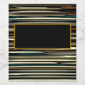 飲料素朴ストライプラベルセットに対する飲料用木材効果 ワインラベル (シングルラベル)