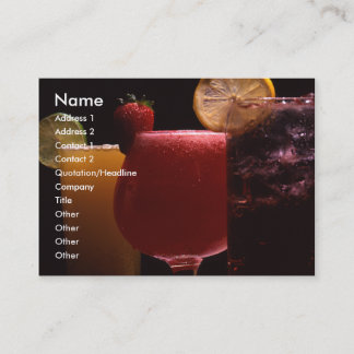 飲料1枚のカード 名刺