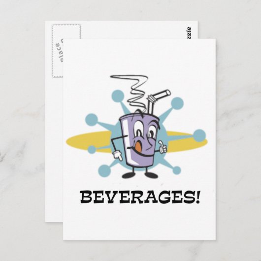 飲料 ポストカード (正面/裏面)