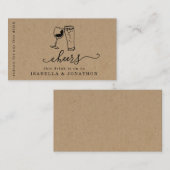 飲用チケット、無料アルコール券 名刺 (正面/裏面)