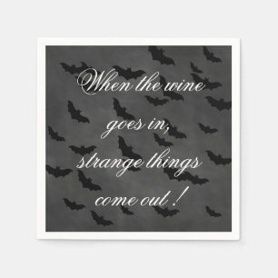 飲用ワインハロウィンナプキン スタンダードカクテルナプキン