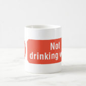 飲用禁止水注意表示 コーヒーマグカップ (中央)