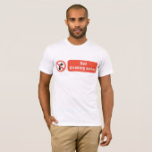 飲用禁止水注意表示 Tシャツ (正面フル)