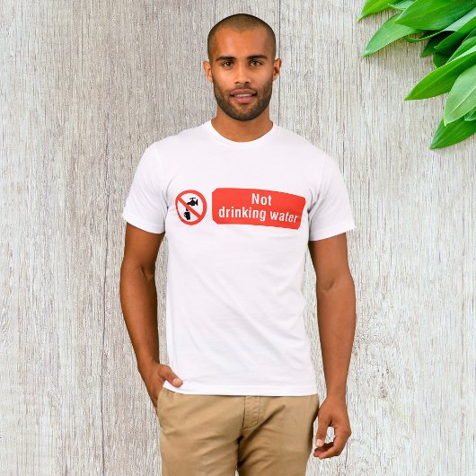 飲用禁止水注意表示 Tシャツ
