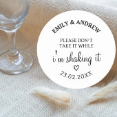 飲結婚み物のカバーを持って行かないで ラウンドペーパーコースター