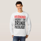 飲警告み物買のパッケージ Tシャツ (正面フル)
