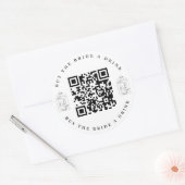 飲買みバチェロレッテQRコード ラウンドシール (封筒)