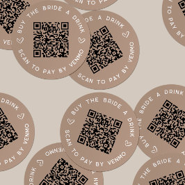 飲買みバチェロレッテQRコード ラウンドシール