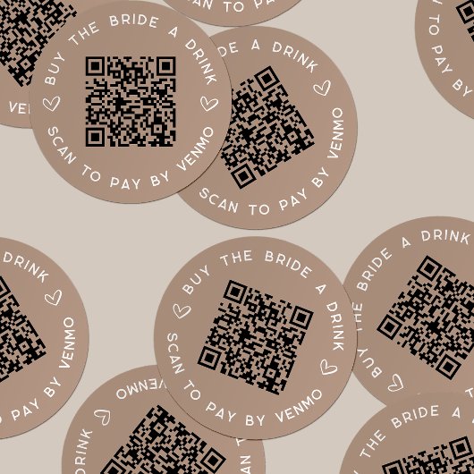 飲買みバチェロレッテQRコード ラウンドシール