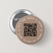 飲買みバチェロレッテQRコード 缶バッジ (正面&裏面)