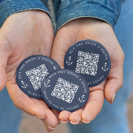 飲買みバチェロレッテQRコード 缶バッジ