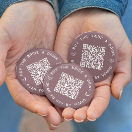 飲買みバチェロレッテQRコード 缶バッジ