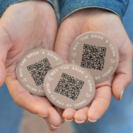 飲買みバチェロレッテQRコード 缶バッジ