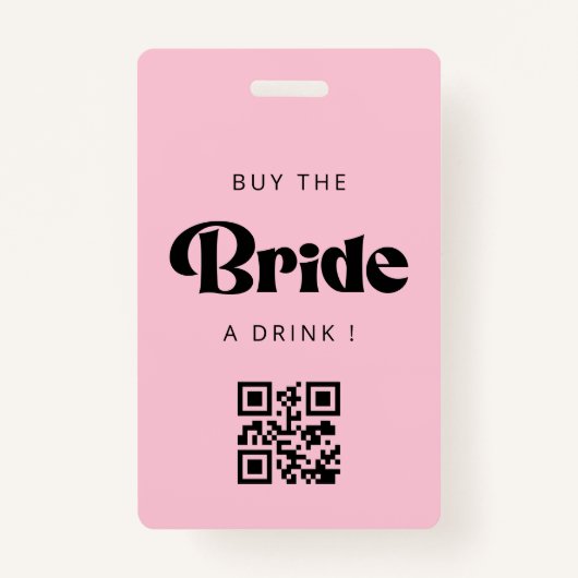 飲買み物QRコードバッジ バッジ (正面)