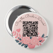 飲買み酒venmo qrコード 缶バッジ (正面&裏面)