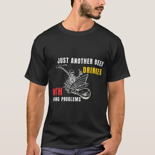 飲酒と釣り Tシャツ (正面)