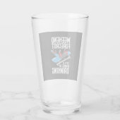 飲酒の可能性のあるスノーボード タンブラーグラス (裏面)