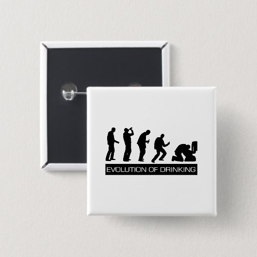 飲酒の進化 缶バッジ (正面&裏面)