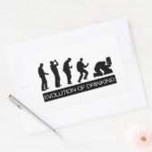 飲酒の進化 長方形シール (封筒)