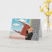 飲酒問題の誕生日カード カード (黄色い花)