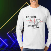 飲酒運転防止メッセージ長袖Tシャツ Tシャツ