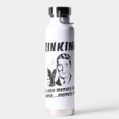 飲酒：メモリの損失を悪化させる可能性がある ウォーターボトル (左面)