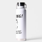 飲酒：メモリの損失を悪化させる可能性がある ウォーターボトル (背面)