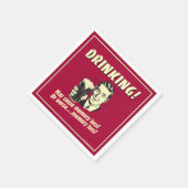 飲酒:メモリの損失を悪化させる可能性がある スタンダードカクテルナプキン (角)