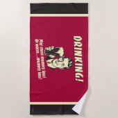 飲酒:メモリの損失を悪化させる可能性がある ビーチタオル (正面)