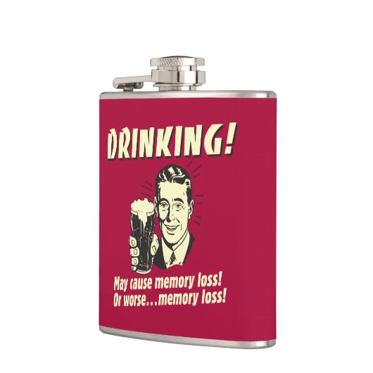 飲酒:メモリの損失を悪化させる可能性がある フラスク (左)