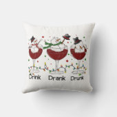 飲間抜けむ、飲む、飲雪だるま クッション (裏面)