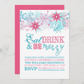 飲食べみお洒落食メリーい 招待状 (正面/裏面)