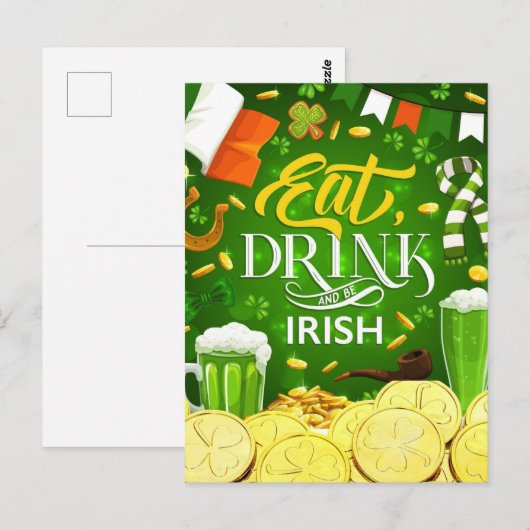 飲食べみとアイルランド人 ポストカード (正面/裏面)