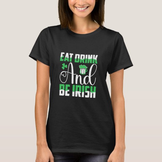 飲食べみとアイルランド人 Tシャツ (正面)