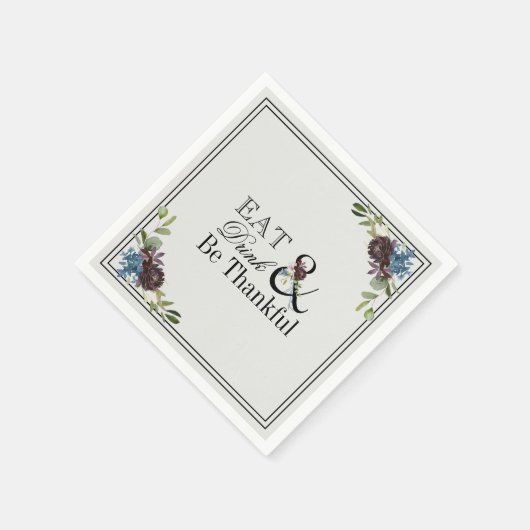 飲食べみと感謝の休日 スタンダードカクテルナプキン (角)