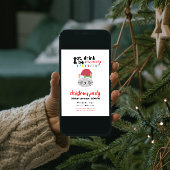 飲食べみとMeowy Cartoon Santa Catパーティー 招待状