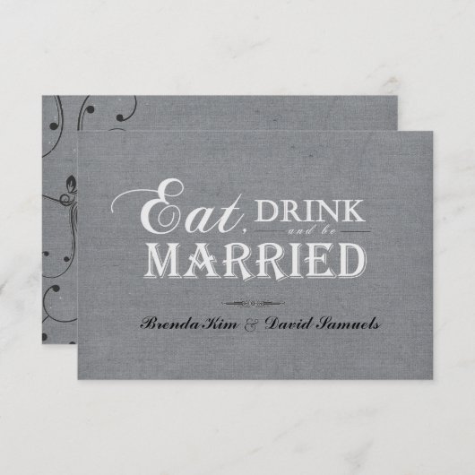 飲食べみながら招待状 招待状 (正面/裏面)