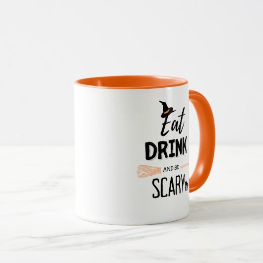 飲食べみ怖いハロウィーンマグカップ マグカップ (正面右)