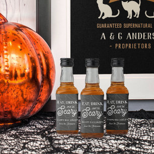 飲食べみ怖がるハローウィンパーティ リキュールボトルラベル